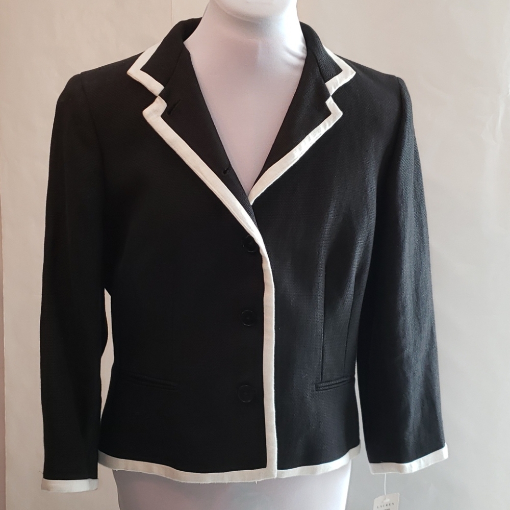 NWT Lauren Ralph Lauren linen suit jacket size 10